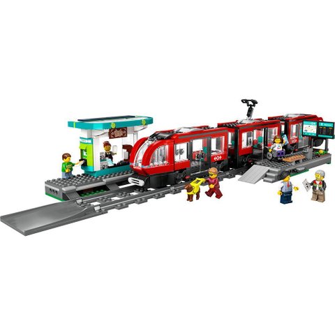Blocos de Montar - Bonde e Estação da Cidade - 811 Peças - Lego City