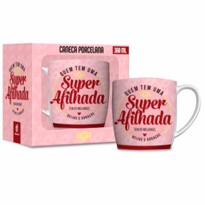 Caneca Porcelana 360ml Urban Brasfoot Afilhada