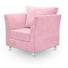 01 Poltrona Lisboa Suede Rosa Bebe - Pandora Decor - 4