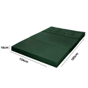 Ver imagem 7 de Puff Recamier Casal Verde que Vira Cama Casal Estofado D23 para Quarto Sala