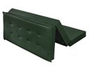Ver imagem 5 de Puff Recamier Casal Verde que Vira Cama Casal Estofado D23 para Quarto Sala