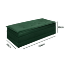 Ver imagem 6 de Puff Recamier Casal Verde que Vira Cama Casal Estofado D23 para Quarto Sala