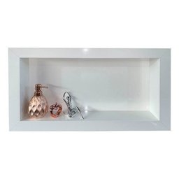 Nicho Porcelanato Branco 60x32 Borda em Porcelanato - 3