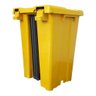Cesto Quadrado Com Pedal 15 Litros P15:Amarelo - 16