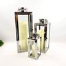 Lanterna Decorativa Marroquina Prata Inox 50/38/25cm Kit 3pc - 2