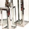 Lanterna Decorativa Marroquina Prata Inox 50/38/25cm Kit 3pc - 6