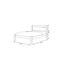 Ver imagem 3 de Cama Casal com Colchão D33 138x188x12 Framar Paola Malbec