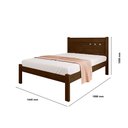 Ver imagem 5 de Cama Casal com Colchão D33 138x188x12 Framar Paola Malbec