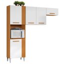 Ver imagem 2 de Cozinha Compacta 5 Portas Juma 210 Cm Cinamomo Branco Armoveis