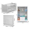 Quarto Infantil 3 Peças New Encanto 9700 Branco Peternella - 3