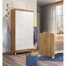 Guarda-Roupa Infantil 3 Portas New Vitoria 9500 Nature Branco Peternella - 4