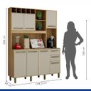 Ver imagem 5 de Armário de Cozinha Granada 6 Portas 3 Gavetas Valdemóveis:Cinamomo/Off