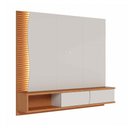 Ver imagem 2 de Painel para Tv até 65 Polegadas Egeu 2 Portas Ripado com Led Off White Matte/freijó - Colibri