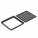 Ver imagem 2 de Ralo Quadrado para Banheiro Pequeno 10x10 Preto Fosco Fani