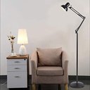 Ver imagem 2 de Luminária Abajur pedestal Articulada Chão Metal Lustre Coluna 1,90m