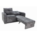 Ver imagem 4 de Sofá Cama Retrátil 2 Lugares 1,50 Mts Loft Kiara Matrix Cor:loft Carbono Chumbo