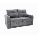 Ver imagem 3 de Sofá Cama Retrátil 2 Lugares 1,50 Mts Loft Kiara Matrix Cor:loft Carbono Chumbo
