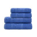 Ver imagem 1 de Kit Toalha de Banho e Rosto Infantil Happy Carrinho Azul Camesa 100% Algodão