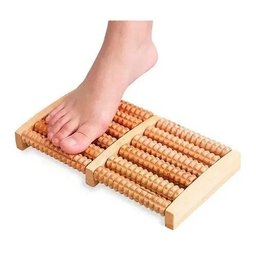 Massageador Madeira Duplo Para Pés - 2
