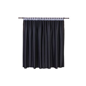 Cortina 2,00 M X 1,50 M com Passa Varão de Renda:preto