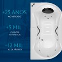 Ver imagem 5 de Banheira Retangular Rayana Completa com Hidro - 127v