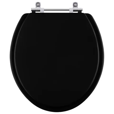 Assento Sanitário Poliester Convencional Preto para vaso Deca