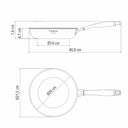 Ver imagem 3 de Frigideira Tramontina Grano Black Aço Inox 20 cm 1,2 L Fundo Triplo Indução