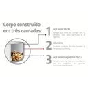 Ver imagem 2 de Frigideira Tramontina Grano Black Aço Inox 20 cm 1,2 L Fundo Triplo Indução