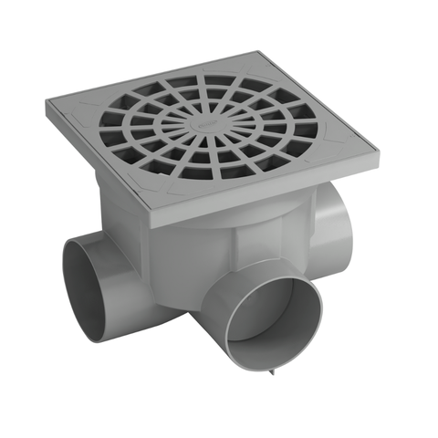 Caixa Coletora de Água Pluvial Capacidade 7 Litros Cor Cinza Durín