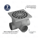 Ver imagem 3 de Caixa Coletora de Água Pluvial Capacidade 7 Litros Cor Cinza Durín