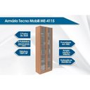 Ver imagem 2 de Estante de Escritório Me4115 C- 2 Portas C- Vidro Nogal - Tecno Mobili