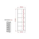 Ver imagem 3 de Estante de Escritório Me4115 C- 2 Portas C- Vidro Nogal - Tecno Mobili
