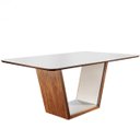 Ver imagem 1 de Mesa de Jantar Retangular Tampo MDF/Vidro Milan Matos e Lopes