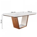 Ver imagem 2 de Mesa de Jantar Retangular Tampo MDF/Vidro Milan Matos e Lopes
