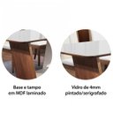 Ver imagem 4 de Mesa de Jantar Retangular Tampo MDF/Vidro Milan Matos e Lopes