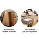Ver imagem 4 de Mesa de Jantar Quadrada Tampo MDF/Vidro Concha Matos e Lopes