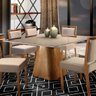 Mesa de Jantar Quadrada Tampo MDF/Vidro Concha Matos e Lopes - 3