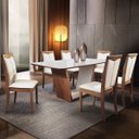 Ver imagem 1 de Conjunto Sala de Jantar Mesa 6 Cadeiras Milan Matos e Lopes