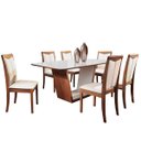 Ver imagem 2 de Conjunto Sala de Jantar Mesa 6 Cadeiras Milan Matos e Lopes