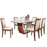 Conjunto Sala de Jantar Mesa 6 Cadeiras Milan Matos e Lopes - 2