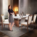 Ver imagem 6 de Conjunto Sala de Jantar Mesa 6 Cadeiras Milan Matos e Lopes