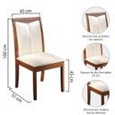 Ver mais imagens de Conjunto Sala de Jantar Mesa 6 Cadeiras Milan Matos e Lopes