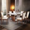 Conjunto Sala de Jantar Mesa 6 Cadeiras Milan Matos e Lopes - 1