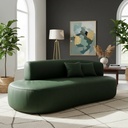 Ver imagem 2 de Sofá Orgânico Versátil Abby 160 Cm - Zahav Estofados:bouclê/courino Sintético Verde