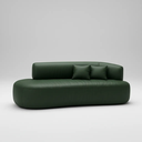 Ver imagem 3 de Sofá Orgânico Versátil Abby 160 Cm - Zahav Estofados:bouclê/courino Sintético Verde