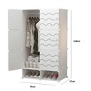 Ver imagem 7 de Guarda Roupa Sapateira Modular Armario Organizador Arara