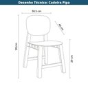 Ver imagem 6 de Kit 4 Cadeiras Empilhável Infantil Pipa Rivatti 38,5 cm (Larg) Estrutura Polipropileno (PP) Menta