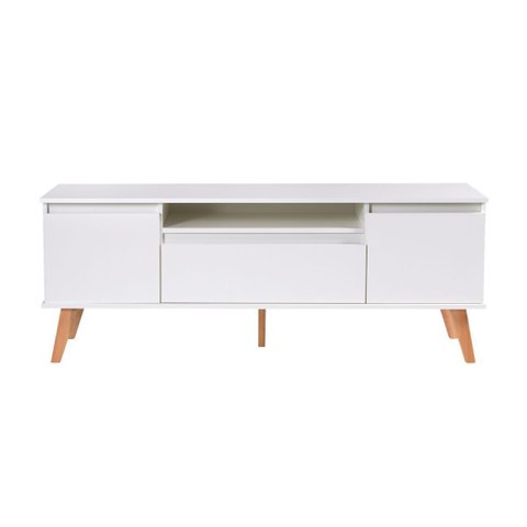 Rack 150cm MDF Branco Dallas - On Móveis