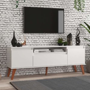 Rack 150cm Mdf Branco Dallas - On Móveis