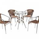 Ver imagem 1 de Conjunto 4 Cadeiras e Mesa Base Fitão Art & Luxo